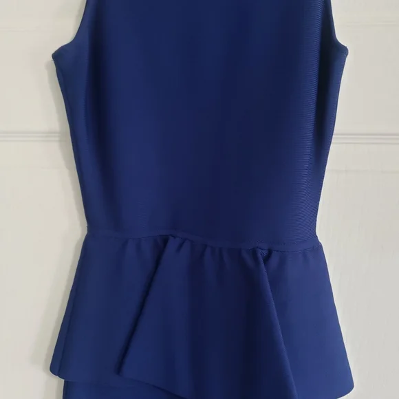 BCBGMaxAzria Blue Peplum Dress! - Picture 5 of 5